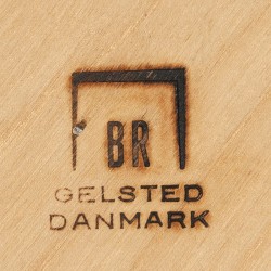 Eiken vintage naaigerei bijzettafel van BR Gelsted Denmark