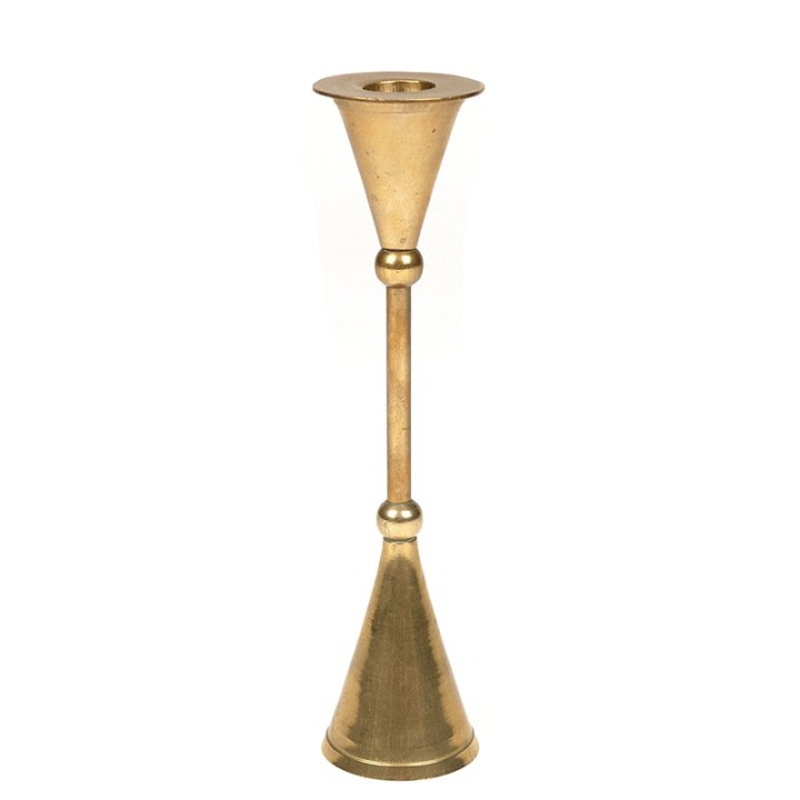 Danish vintage brass candleholder sixties