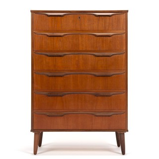Danish large model Mid-Century chest of drawers design Klaus
