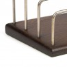 Sixties Danish letter holder in dark teak