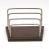 Sixties Danish letter holder in dark teak