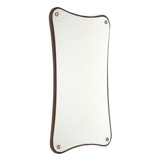 Danish teak vintage mirror Alstrup model no. 13