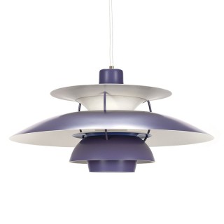 Poul Henningsen vintage lilac/purple PH 5 lamp