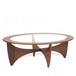 Coffee table by Gplan vintage oval model Astro