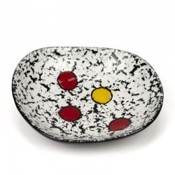 Italian vintage serving dish with dots