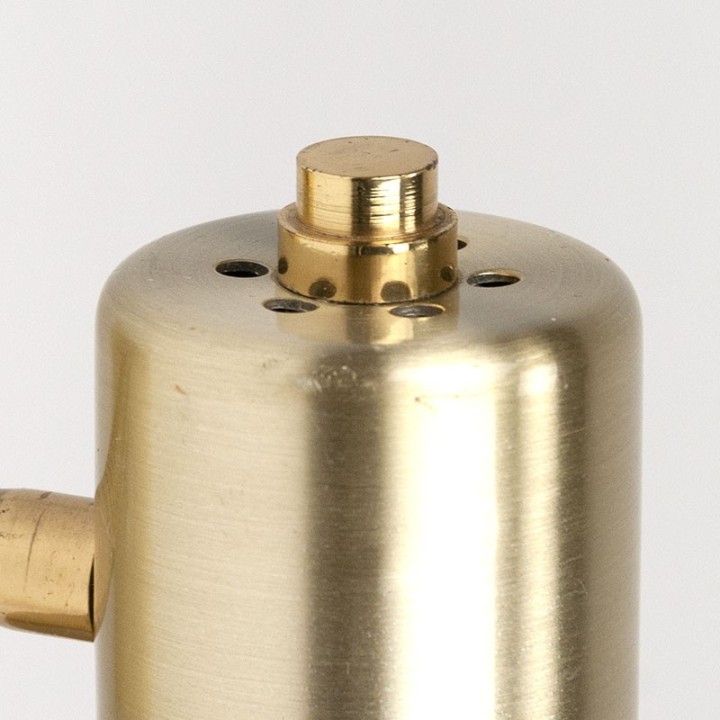 Messing Mid-Century vintage Deense wandlamp van Vitrika