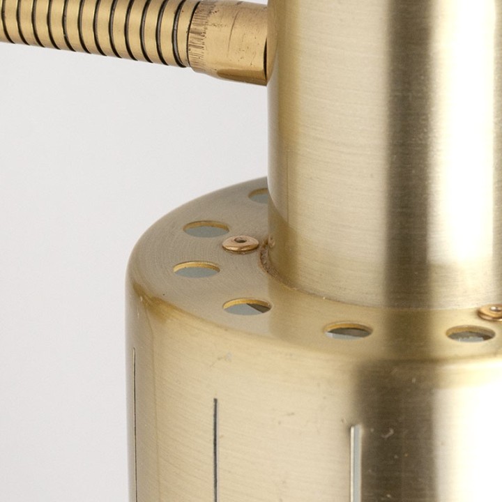 Messing Mid-Century vintage Deense wandlamp van Vitrika