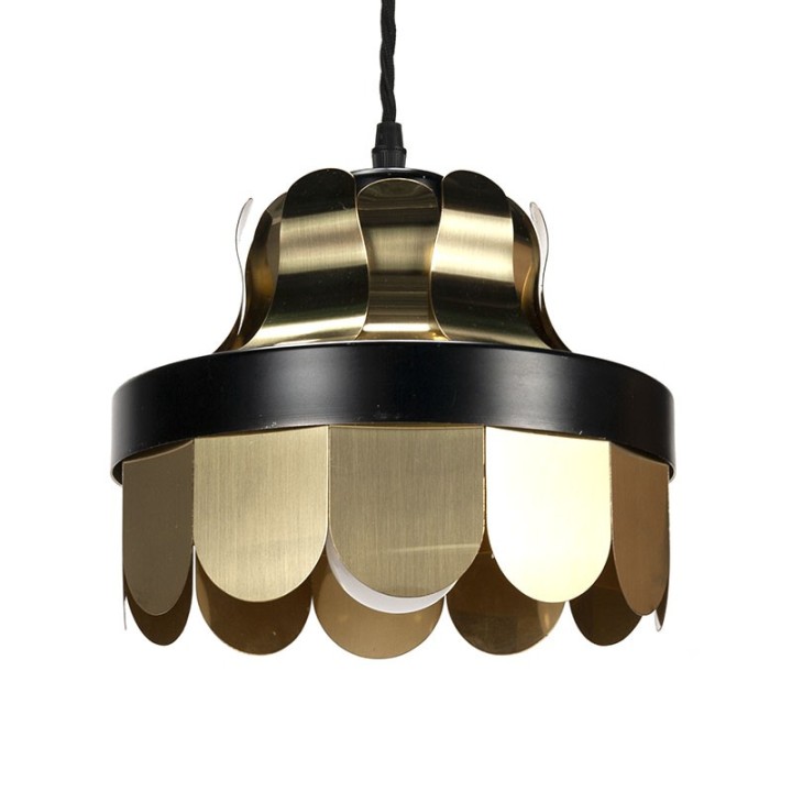 Messing Mid-Century Modern Deense vintage hanglamp