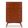 Rare vintage Danish fifties chest of drawers in teak