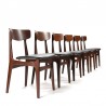 Danish Mid-Century Modern set of 6 Schiønning and Elgaard chairs