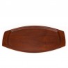 Large model oval Danish vintage tray in teak