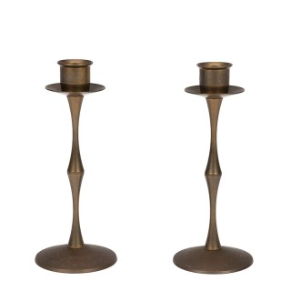 Set Deense messing vintage kandelaars