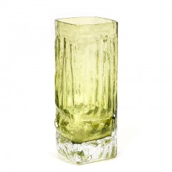 Swedish vintage green glass vase small model