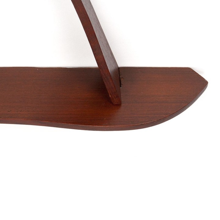 Teak vintage Danish small wall rack