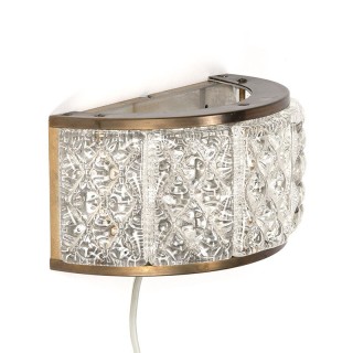 Vitrika vintage Danish glass wall lamp