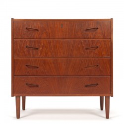 Deense vintage Mid-Century commode in teakhout