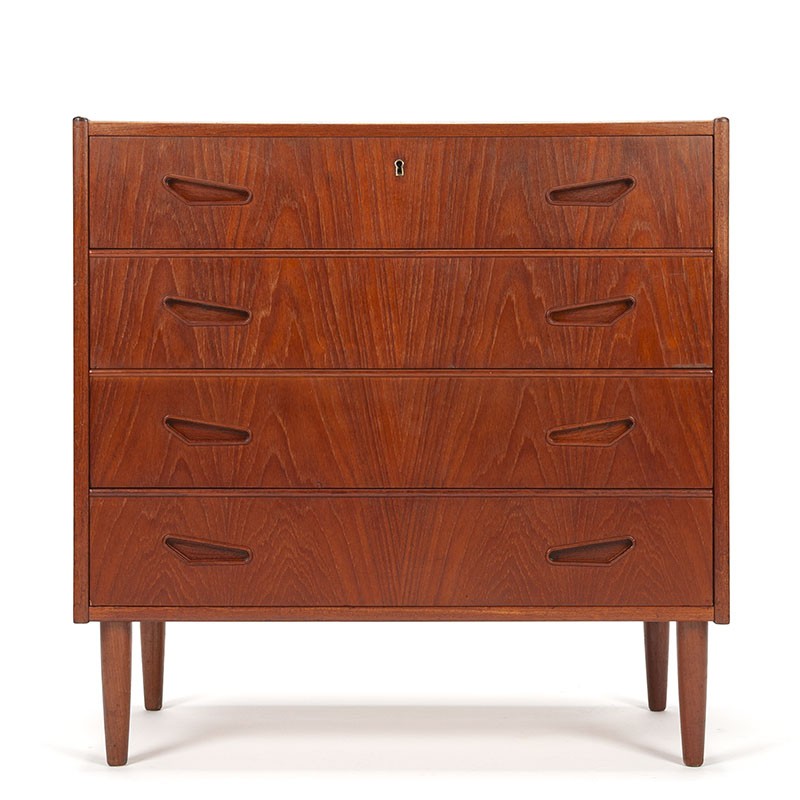 Danish vintage Mid-Century chest of drawers in teak