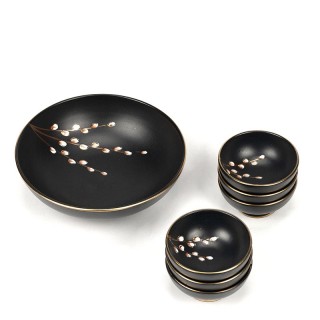 Faience Flora Gouda vintage peanut set Lente series