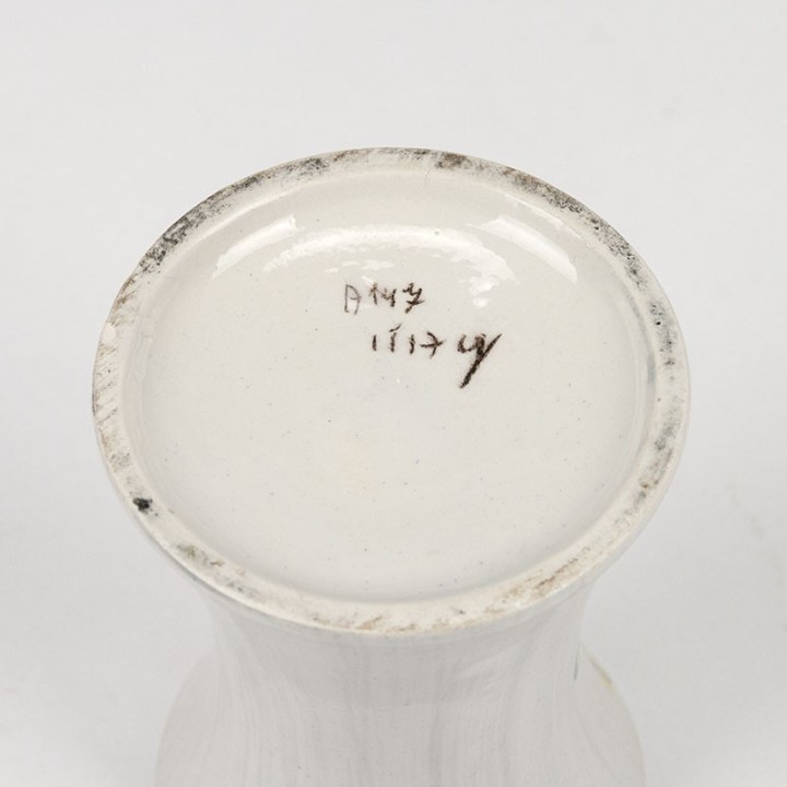 Italiaans vintage vaasje van keramiek/ porselein