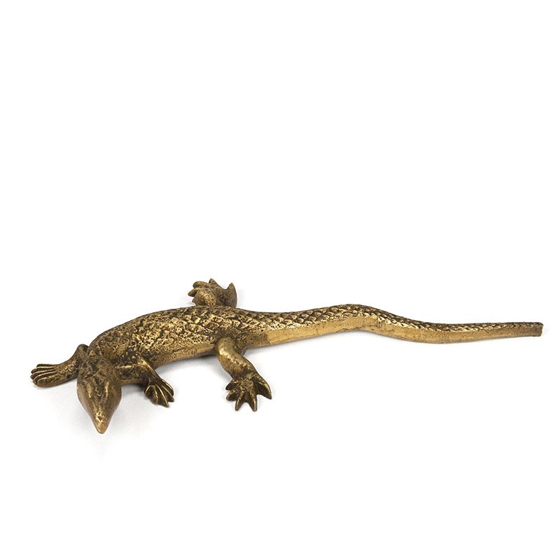 Brass vintage figurine of a salamander
