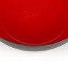 Scandinavian vintage enamel black red bowl