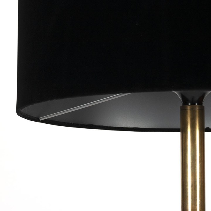 Mid-Century Modern vintage Deense luxe messing vloerlamp