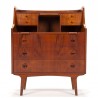 Danish vintage secretary furniture in teak fifties