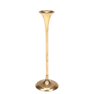 Narrow model vintage brass candlestick