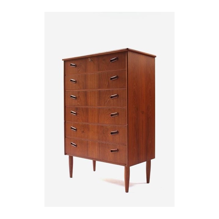 Ladekast in teakhout uit Denemarken vintage - Retro Studio