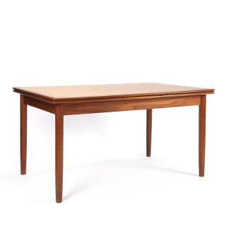 Danish extendable teak vintage dining table in teak