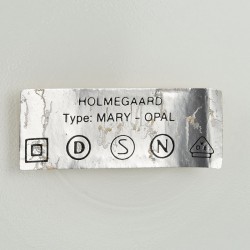 Holmegaard Deense vintage tafellamp type Mary Opal