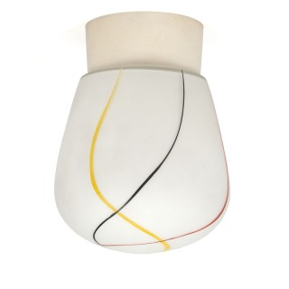 Jaren vijftig vintage gedecoreerde plafondlamp