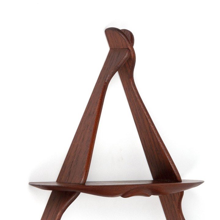 Organisch vormgegeven vintage Deens kruiden wandrek