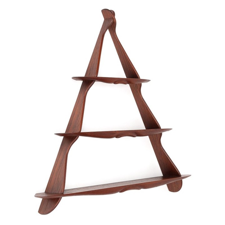 Organisch vormgegeven vintage Deens kruiden wandrek