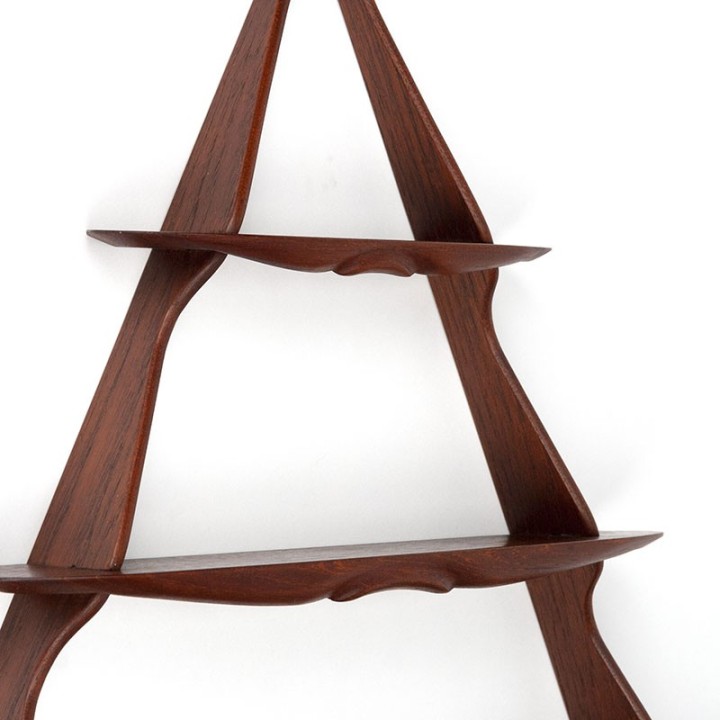 Organisch vormgegeven vintage Deens kruiden wandrek