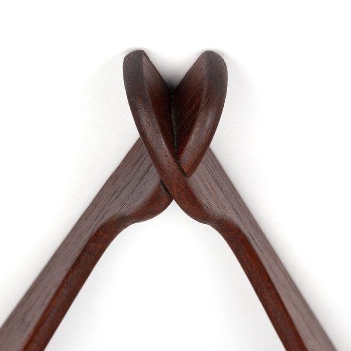 Organisch vormgegeven vintage Deens kruiden wandrek