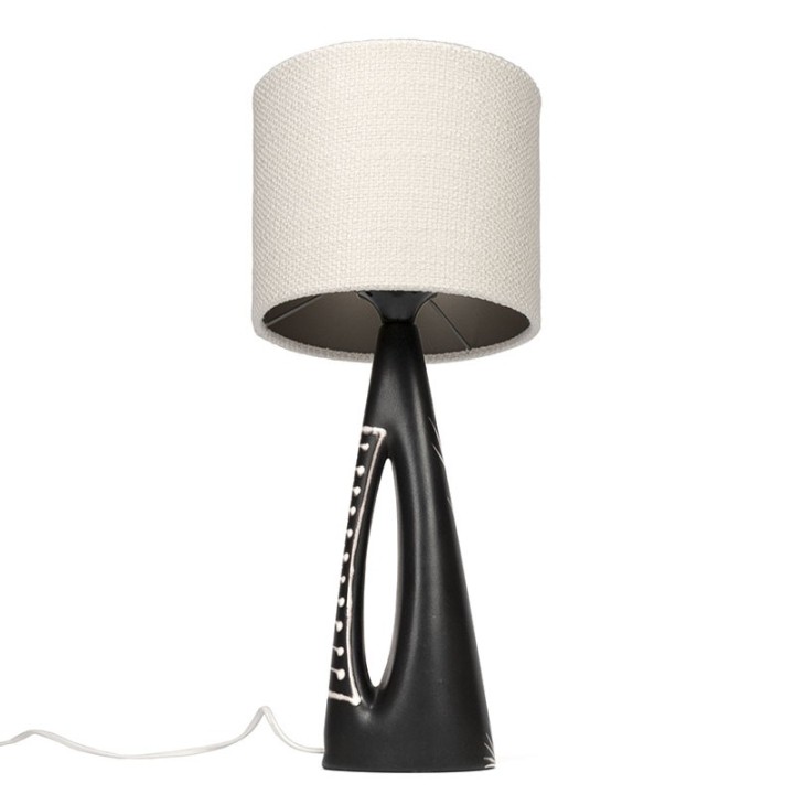 Danish special vintage ceramic table lamp