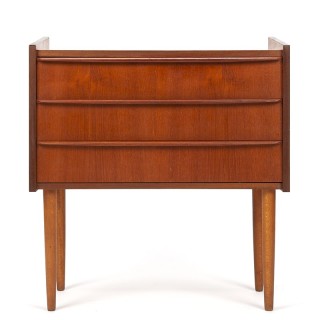 Teak Mid-Century Danish small vintage chest of drawers
