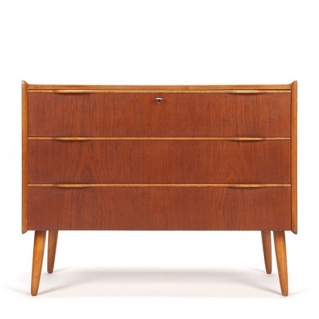 Teak vintage chest of drawers from the fifties