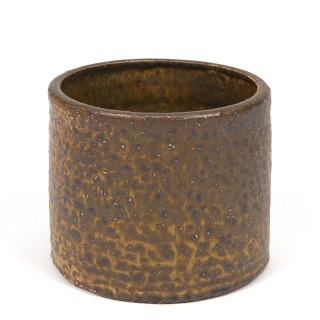Small model Mobach flower pot in brown tint