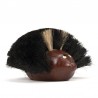 Vintage hedgehog figurine as a brush Scandinavian design