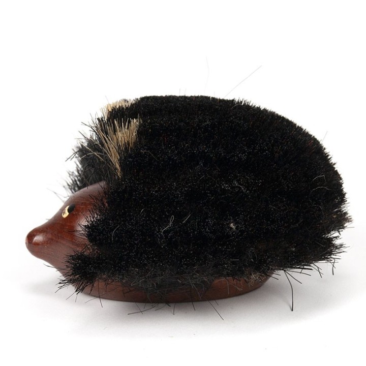 Vintage egel figuurtje als borstel Scandinavisch design