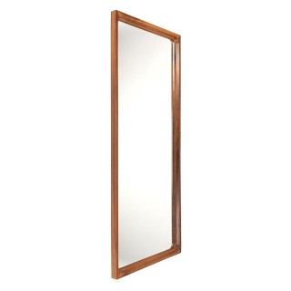 Large Danish vintage mirror in teak