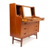 Danish teak vintage secretaire and dressing table in one