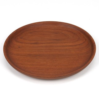Round low model vintage teak dish