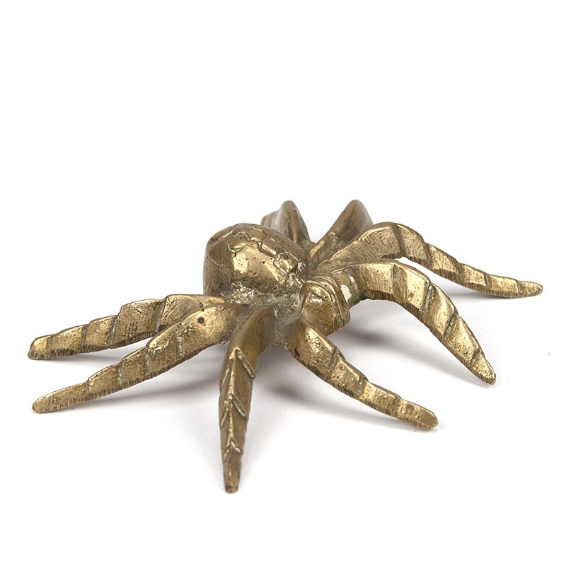 Vintage figurine of a spider in brass