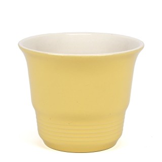 Fifties vintage yellow flower pot