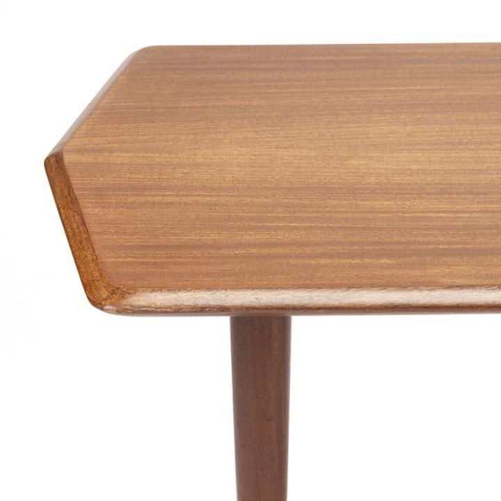 Vintage side table in teak on slender legs