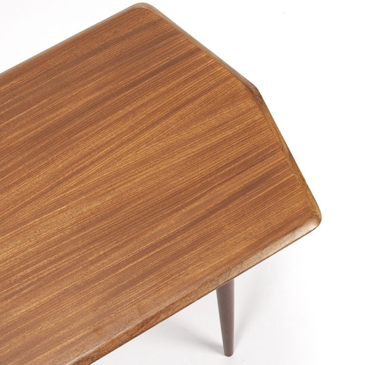 Vintage side table in teak on slender legs