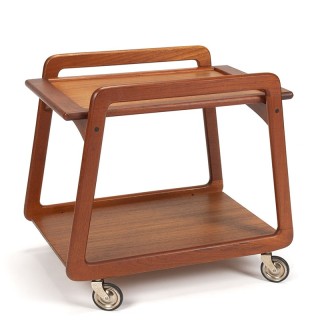 Deense vintage serveertrolley in teak van Sika Møbler